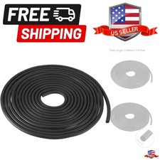 Foam Rubber Seal Weather Strip 3mm Diameter 3 Meters Long Black