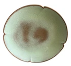 Vintage Frankoma Plainsman Prairie Green Luncheon Plate 5FS