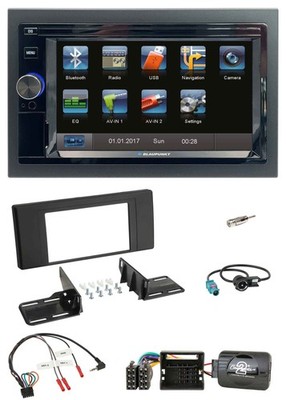 Blaupunkt Lenkrad USB Bluetooth TMC 2DIN Navigation für BMW X5 2000-2003 Aktivsy