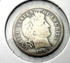 1916 Barber 10c 90% SILVER ~ Very Good? ~ Nice ~ G57