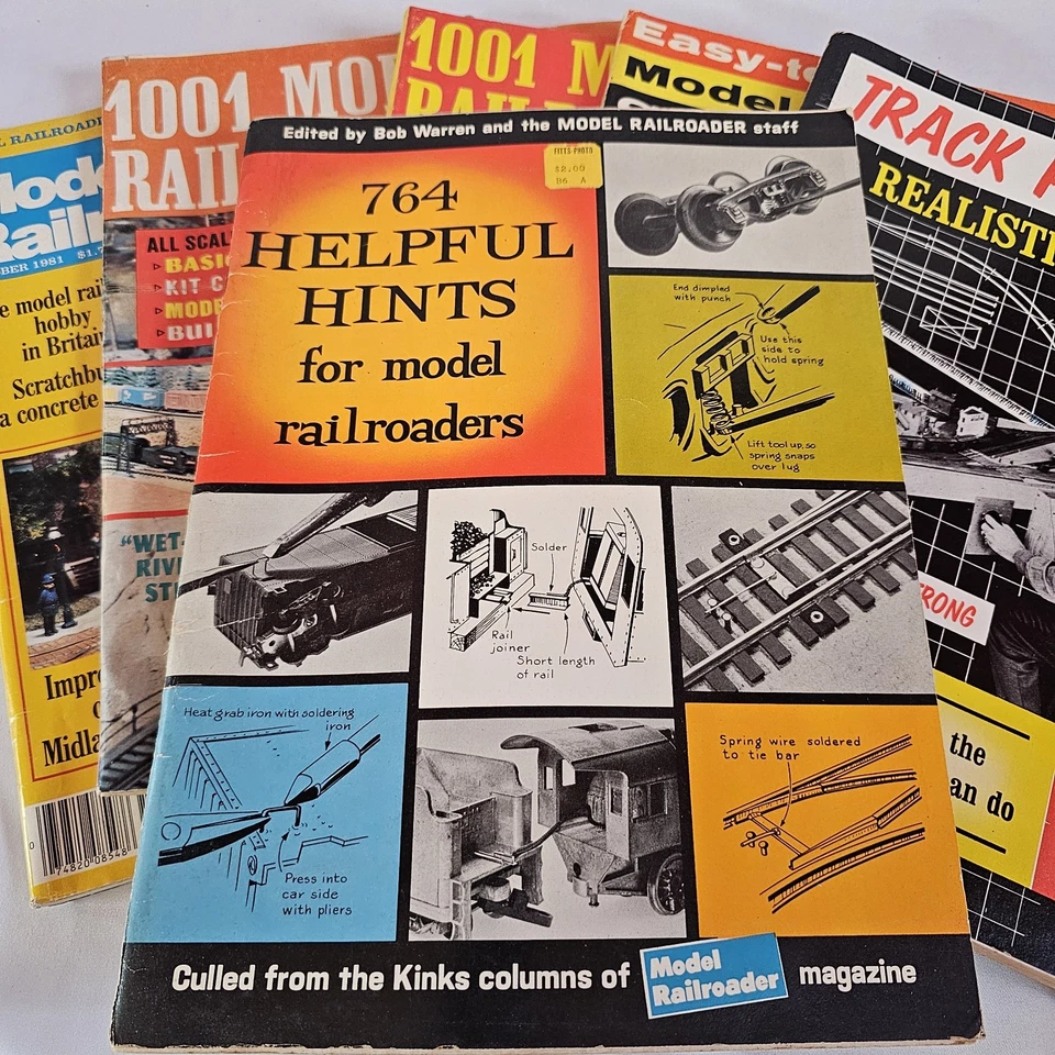 MODEL RAILROADING - Lot of 6 Various Vintage Railroad Magazines - Good Condition - Image 2 of 4