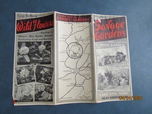 Old Brochure of SAVAGE GARDENS / Lake City, Tennessee Near Norris Dam