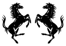 Ferrari Prancing Horse Vinyl Decal Sticker