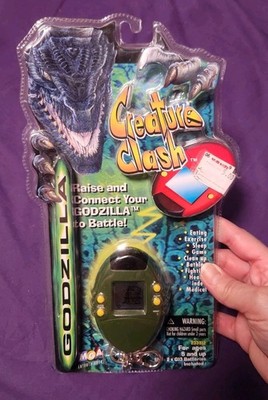 Godzilla Creature Clash Digital Electronic Pet 1998 New Sealed Green Kaiju