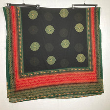 Duppata Scarf Sarong Shawl Black 42  x 81  