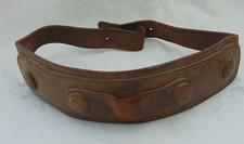 WWI US Military Cavalry Civil  War Horse Mule Harness Strap With  Brass Rosettes