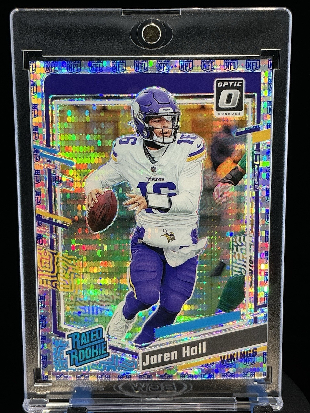 2023 Donruss Optic Jaren Hall NFL Shield Prizm Rated Rookie 03/32 Vikings #270