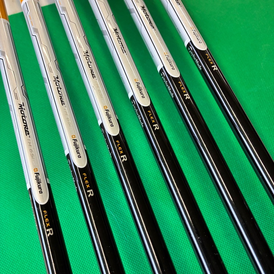 Taylormade Flex R 765 TaylorMade R11 Iron Set 6pcs 5-Pw Flex R Regular Motore TM 65i Graphite ...