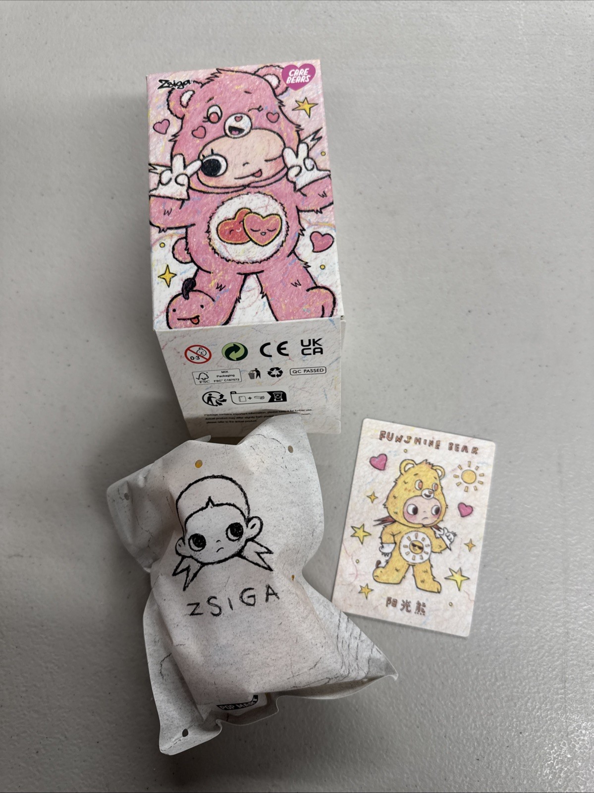 Pop Mart Zsiga x Care Bears Series Figures - Funshine Bear