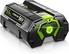 DASNITE 5.0Ah Replacement for EGO 56VMAX Battery Compatible with EGO 56V BA2800T