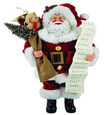 Santa's Workshop 5603 Santa with List Figurine, 12"