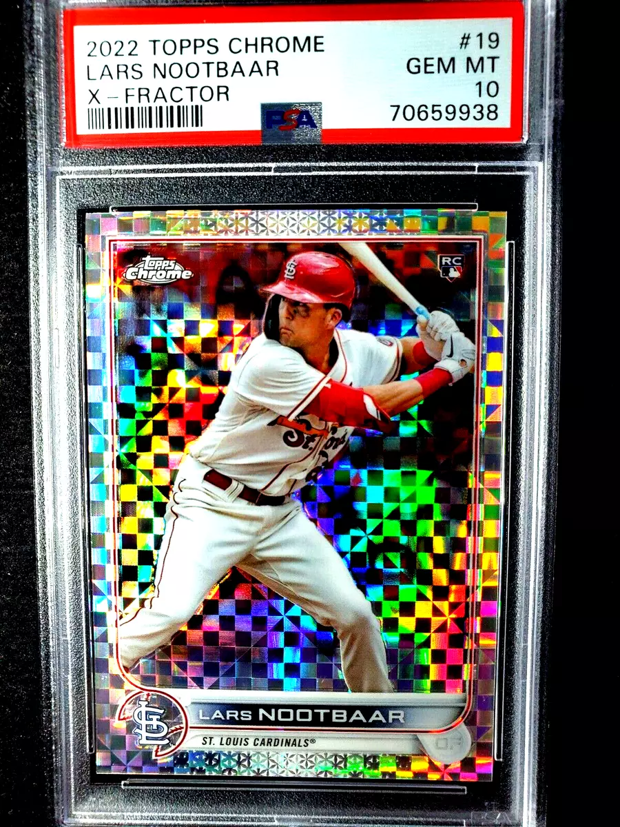 Lars Nootbaar 2022 Topps Chrome Xfractor Refractor Rookie RC #19 PSA 10 GEM  SP