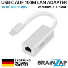 Scheda Ethernet esterna USB-C Type-C RJ45 10/100 Mbps LAN MacBook Air MacOS Win 10