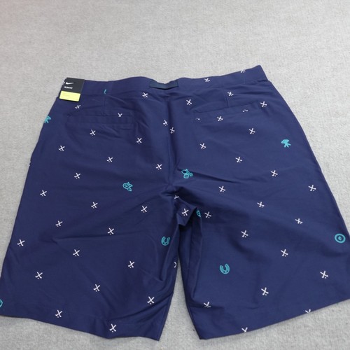 Nike Shorts 42 Blue Golf Clubs Print Belted Slim Fit NEW - 第 11/12 張圖片