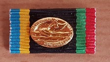 Bandschnalle DRK Wasserwacht Schwimmabzeichen in Gold Ordensspange Bandspange BW