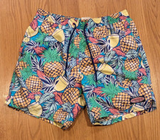 Men's Vineyard Vines Pineapple Swim Trunks 6.5" Lined - S