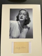 GENUINE HAND SIGNED DOROTHY LAMOUR INDEX CARD WITH PHOTO