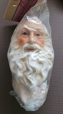Father Christmas Santa Claus Porcelain Head Hands 3.5" NOS Doll Making Topper