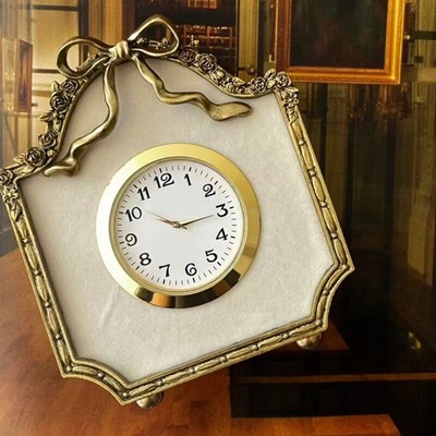 2-1/8Inch(55MM) Clock Insert Clock Head Arabic Numerals Round Gold/Silver Trim