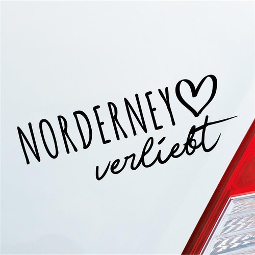 Auto Aufkleber Norderney verliebt Herz Insel Nordsee Liebe Car 19x7 cm Sticker H - 第 20/24 張圖片
