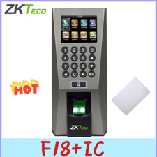 ZKTeco F18 TCP/IP Biometric Fingerprint Time Attendance Door Access Control + IC