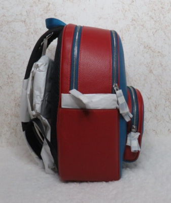 Coach Court Backpack In Colorblock Silver/Blue Jay/Dark 