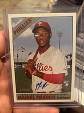 2015 Topps Heritage High Number Real One Maikel Franco #ROAH-MFR Rookie Auto RC