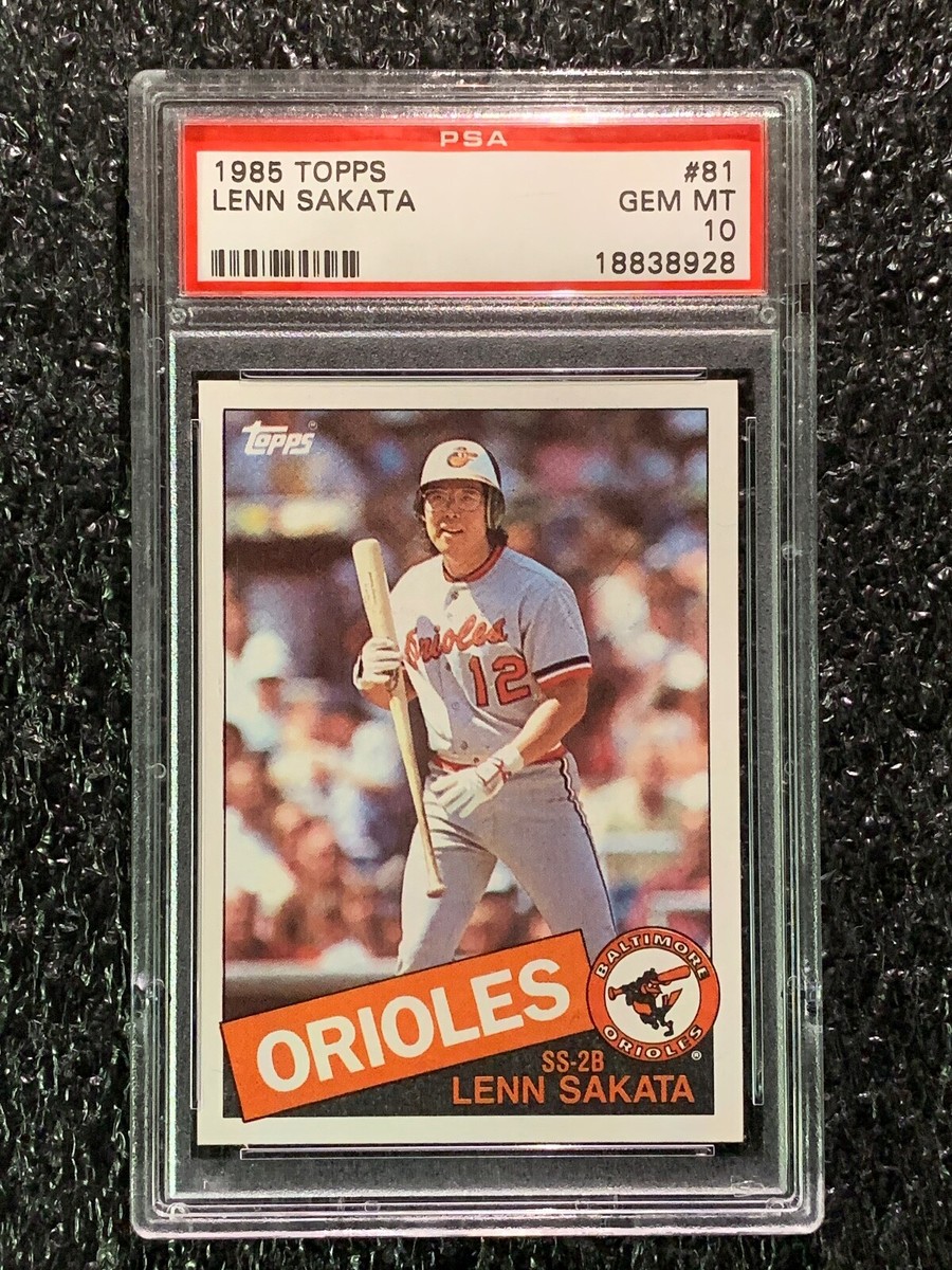 1985 Topps Baseball #81 Lenn Sakata PSA 10 | eBay
