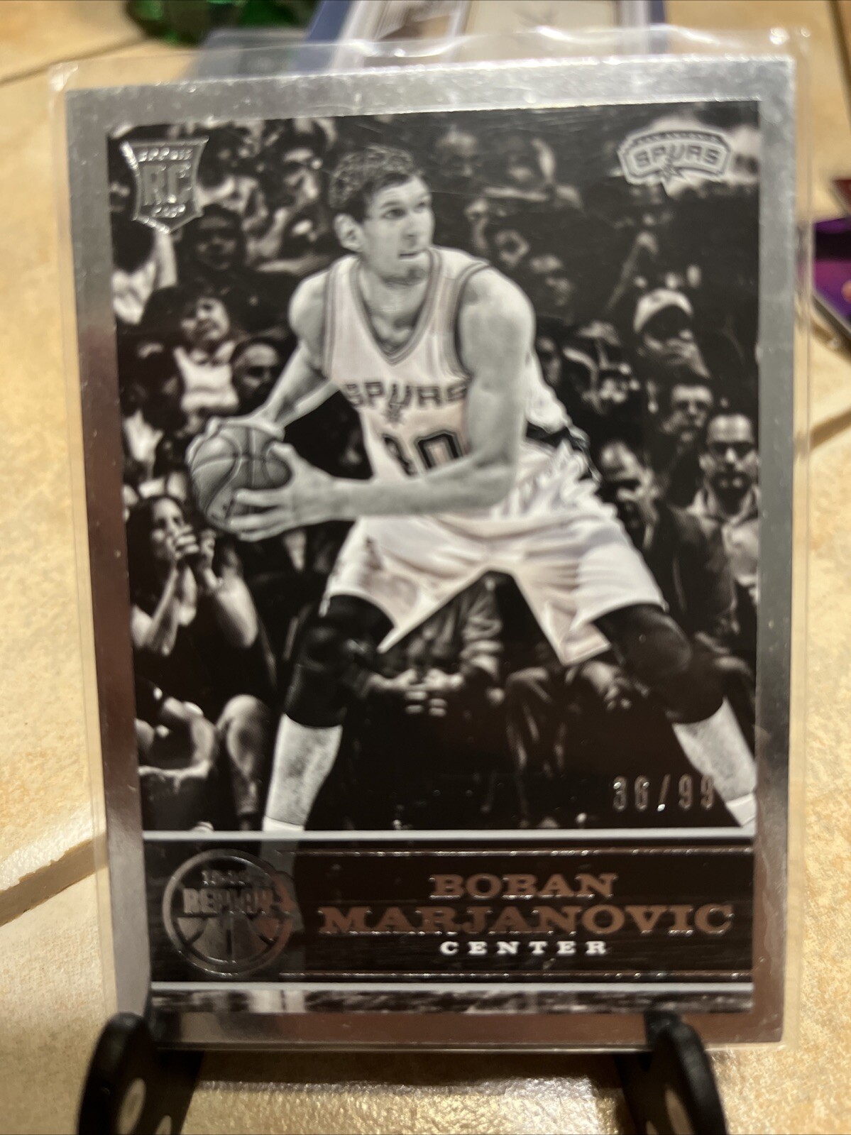 2015-16 Panini Replay Boban Marjanovic Silver Rookie RC #36/99 San Antonio Spurs