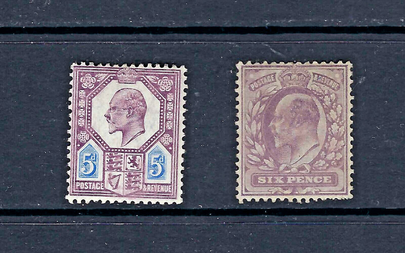 Great Britain 1902 #134-135 MH King Edward VII