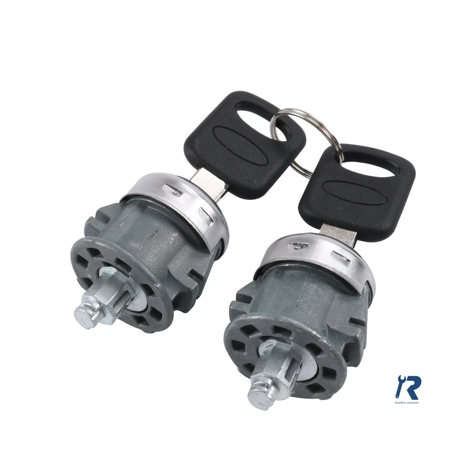 Cilindro y llaves de cerradura de puerta 7C3Z152190A apto para Ford F250 F350 Lincoln Mercury Foto 4 de 4