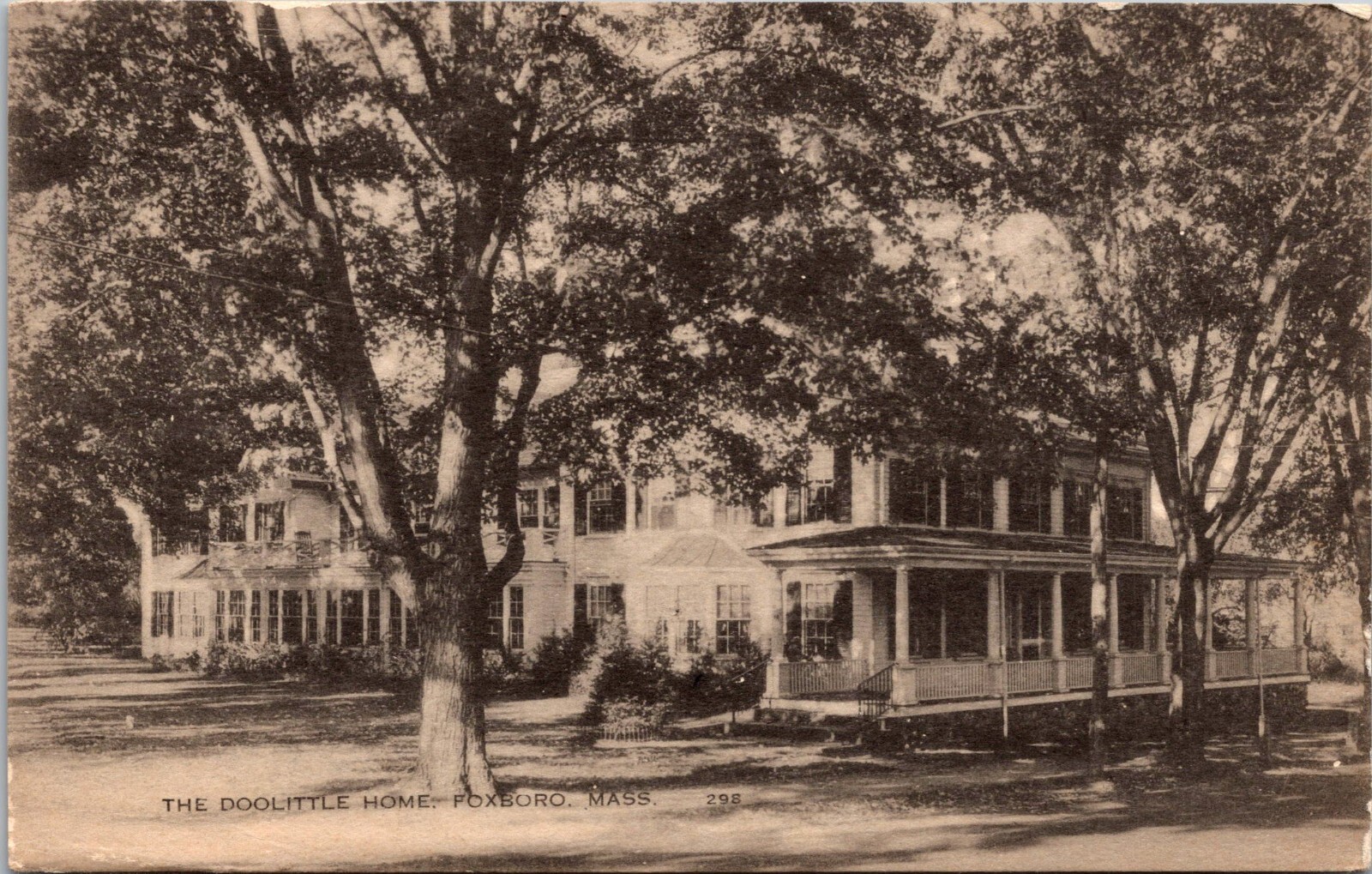 Postcard Doolittle House Foxboro MA RPPC eBay