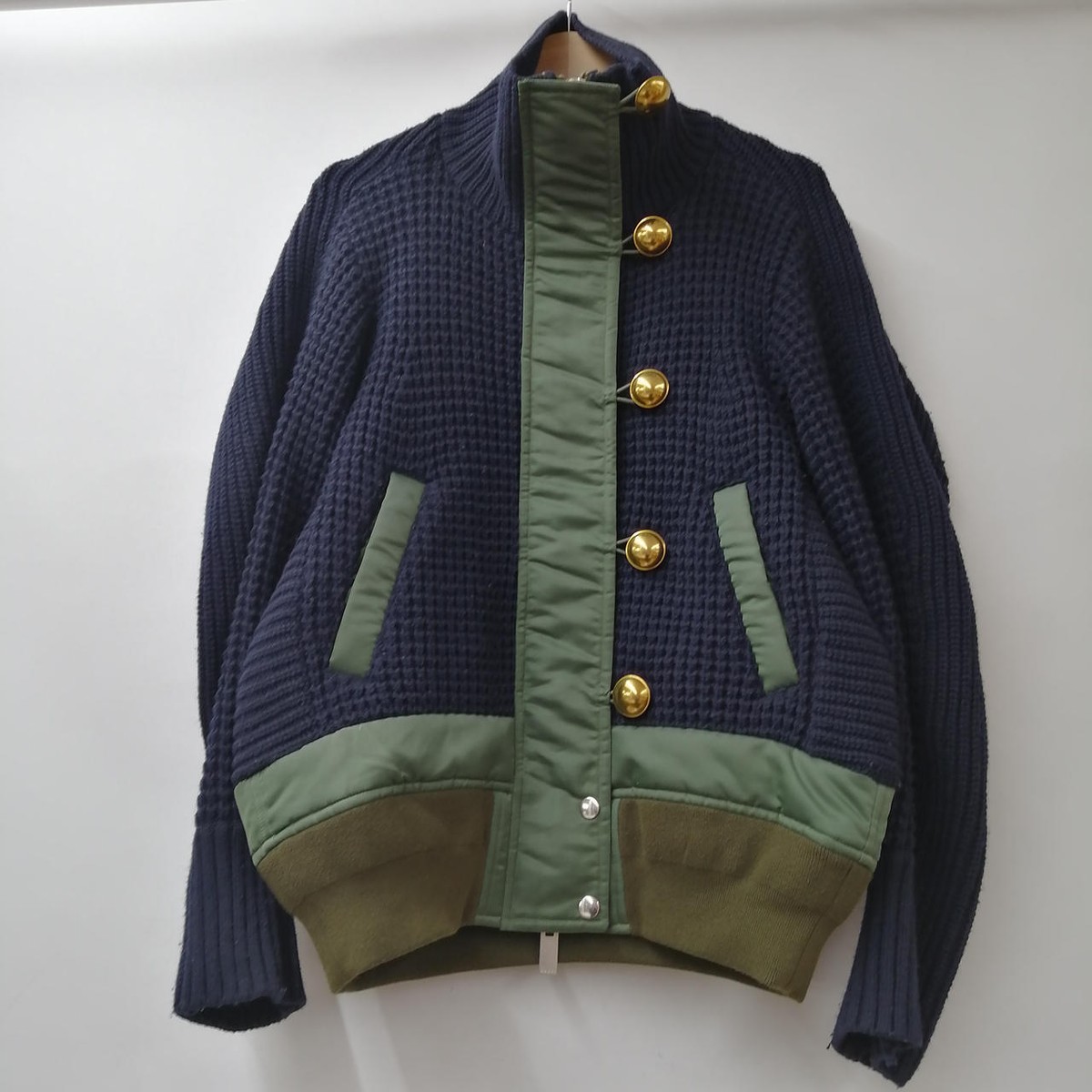 Sacai 17Aw 17-03401 Different Material Switching Blouson | eBay