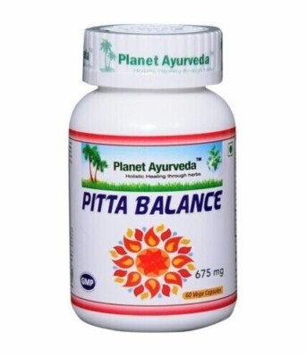 Planet Ayurveda Pitta Balance Capsules ( 60 caps ) Free Shipping