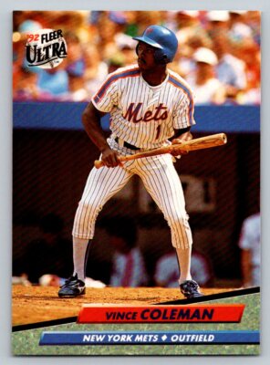 1992 Ultra #229 Vince Coleman New York Mets | eBay