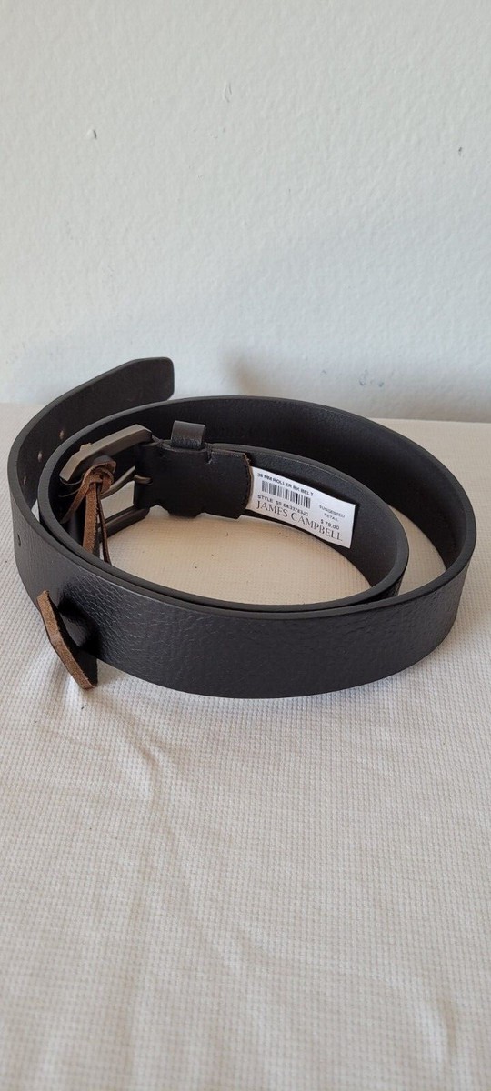 James Campbell Men's Genuine Leather Textured Black Belt. (15). | eBay