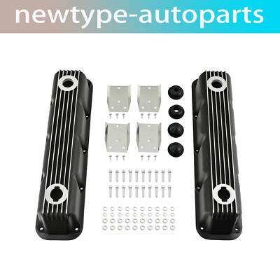 Mopar Performance MAGNUM Valve Covers For 1992-Up 5.2L/5.9L V8 Finned Black