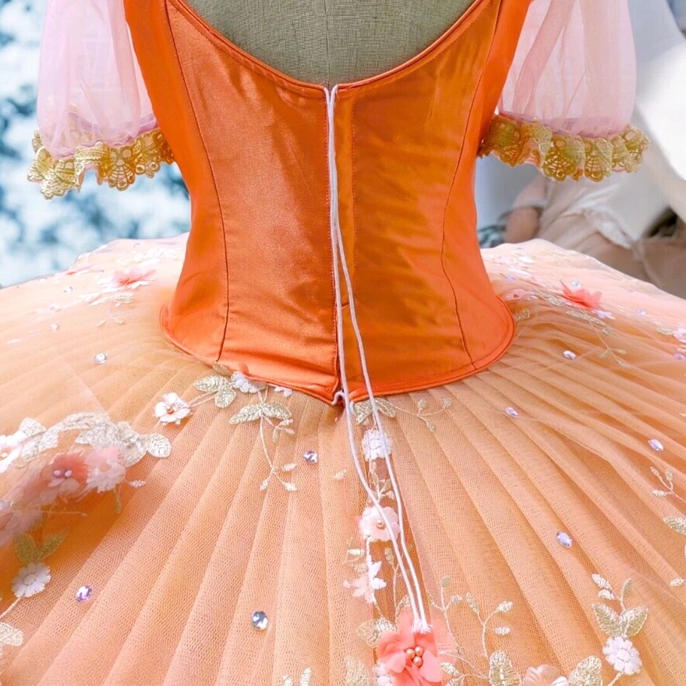 Ballet Tutu Pancake Flower fairy Dancewear professional ballerina adult girls - Image 4 of 4