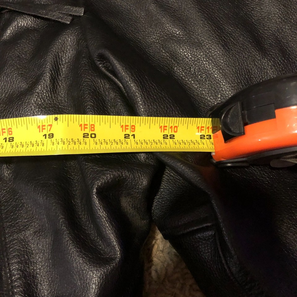 Vintage Wilsons Leather Jacket Mens Sz XXL 2XL Black Biker Punk