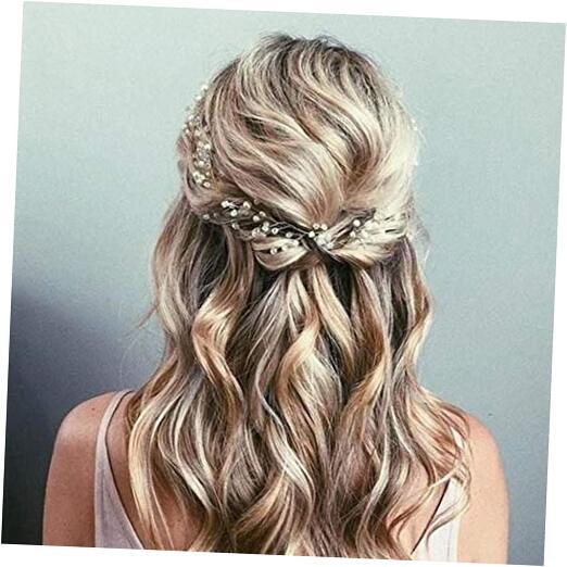 Bride Wedding Hair Vine Flower Hair Piece Silver Bridal Headpiece
