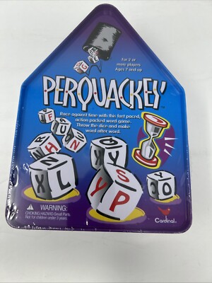 Perquackey Dice Game  - 2001 Cardinal - Collectible Tin - New Sealed