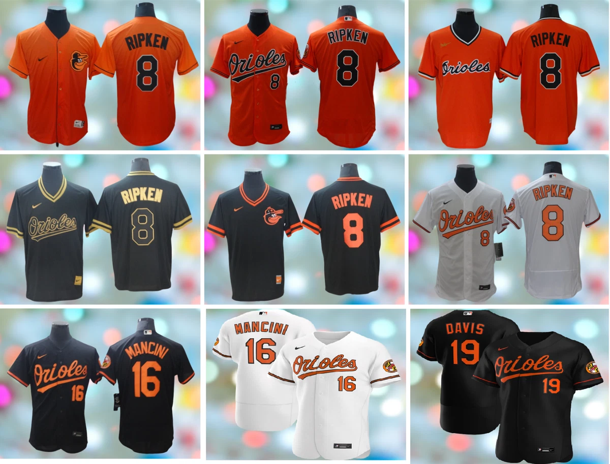 Men's Baltimore Orioles - #8 #16 #19 Cool Base / Flex Base Stitched Jersey