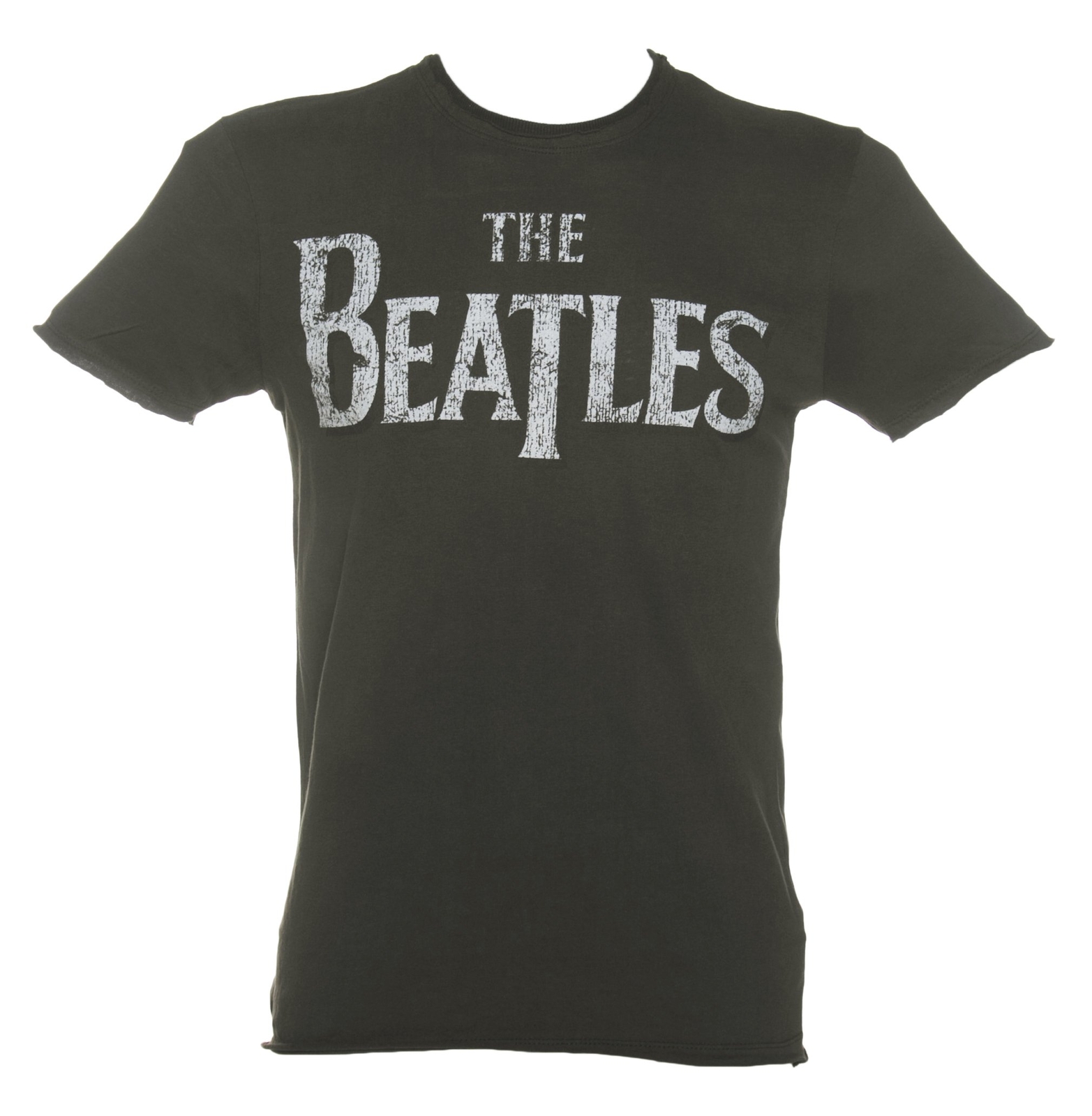 Amplified Mens The Beatles Logo Charcoal T Shirt CHARCOAL Extra Extra Large - Ch