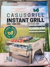 10 Stück CasusGrill Einweg-Grill, biologisch abbaubar, Mini-Grill