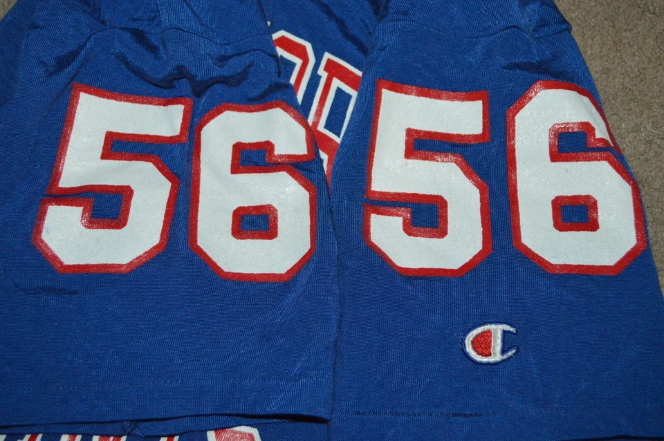 Винтажная футболка Lawrence Taylor New York Giants Champion стиль Durene средний размер 1980-е - Изображение 4 из 4
