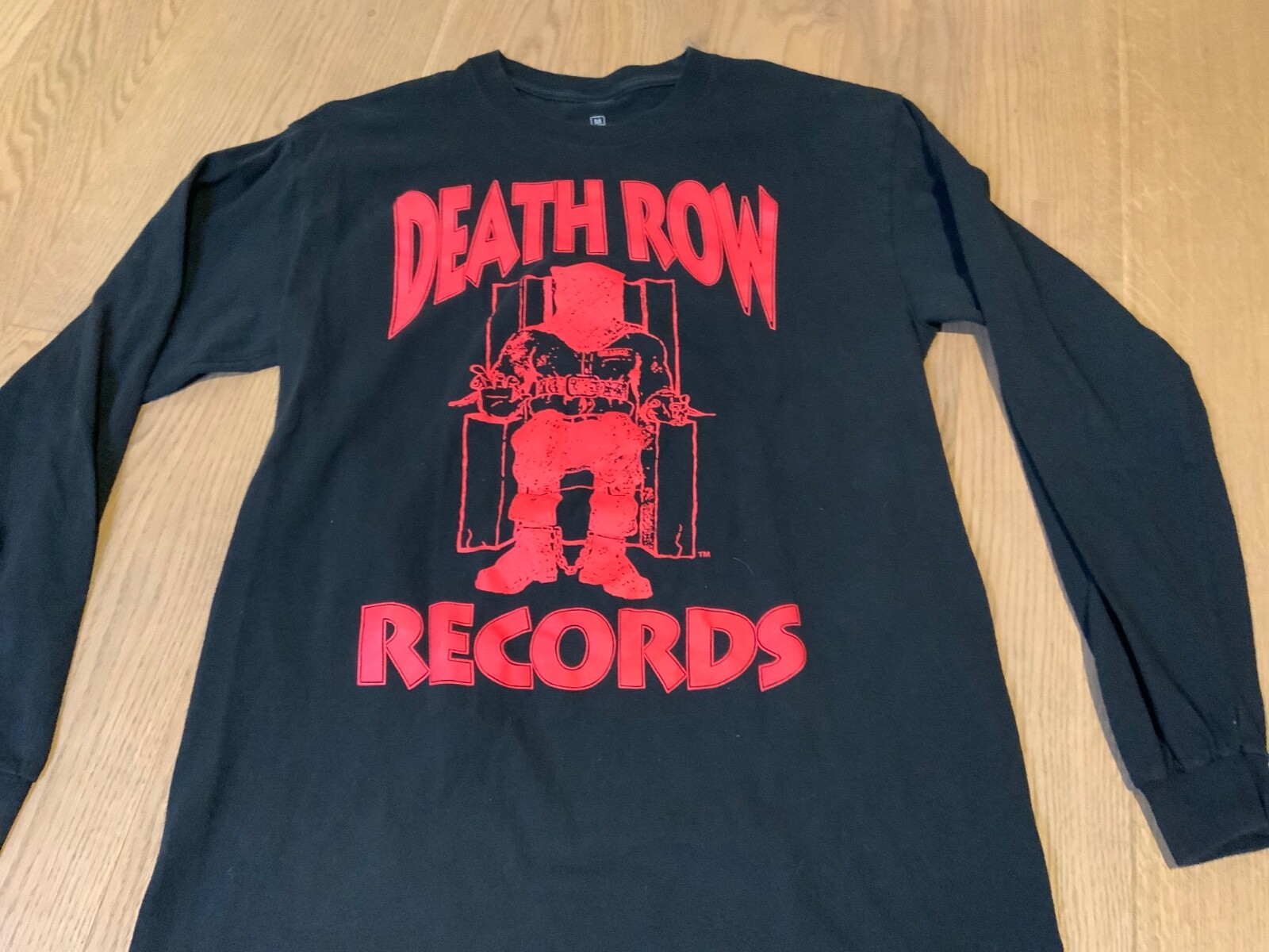 FILA Death Row Records Camicia Nera Manica Lunga Uomo M (N1224699)