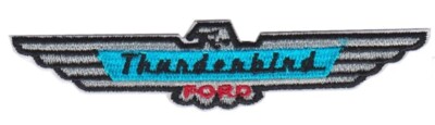 Large Ford Thunderbird Iron-On or Sew-On Embroidered Patch 14 x 3'' (Inches)