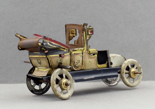 Penny Toy Taxi Cab with Driver German 1910 Meier Nuremberg - Picture 12 of 12