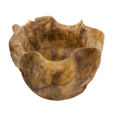 Teak Root Organic Bowl Brown Dining Room Home Decor Tabletop Decoration