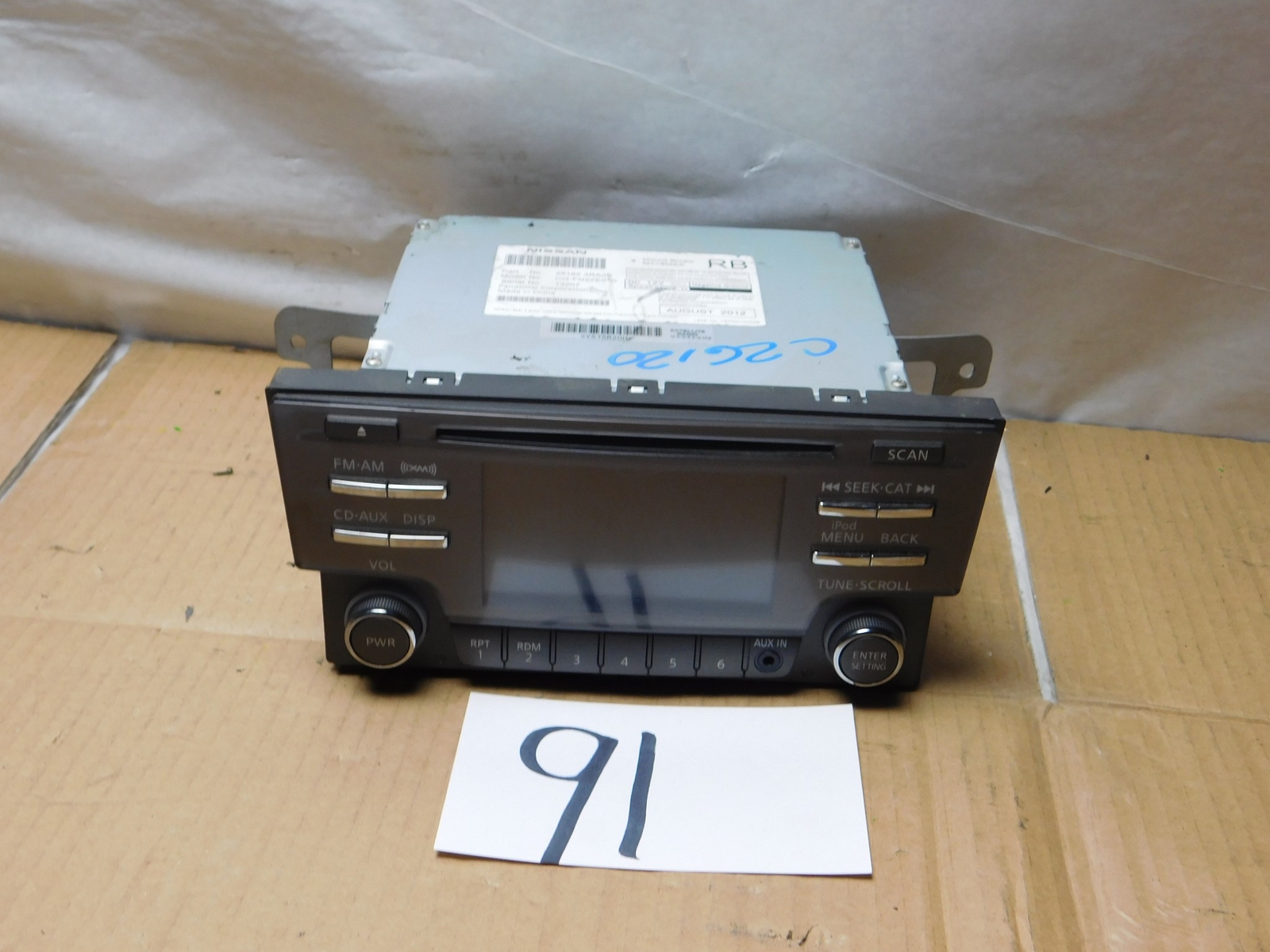 13 14 NISSAN SENTRA Radio Stereo Single CD AUX AM & FM Used 28185 3RA2B (91)